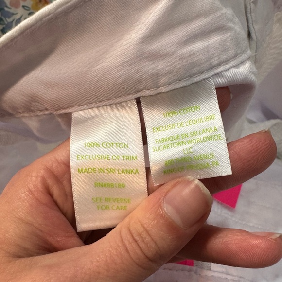 🛍️SOLD🩷NWT Lily Pulitzer White Scalloped Shorts Size 0 - Picture 6 of 7